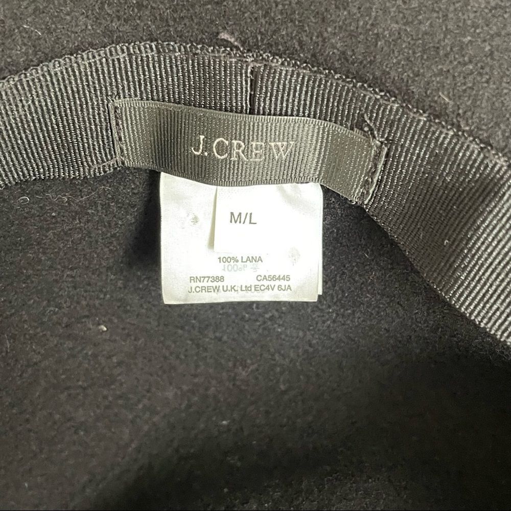 J.Crew Black Wool Hat M/L - Picture 6 of 6